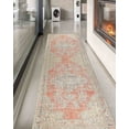 thumbnail image 3 of Luxury Rug, Colorful Rug, Office Decor Rugs, Kitchen Rug, Large Rug, Medallion Rugs, Turkish Rug, Chenille Printed Design Rugs, Luxury Rugs, Decor, 2.6'x6.5' - 80x200 cm, 3 of 8