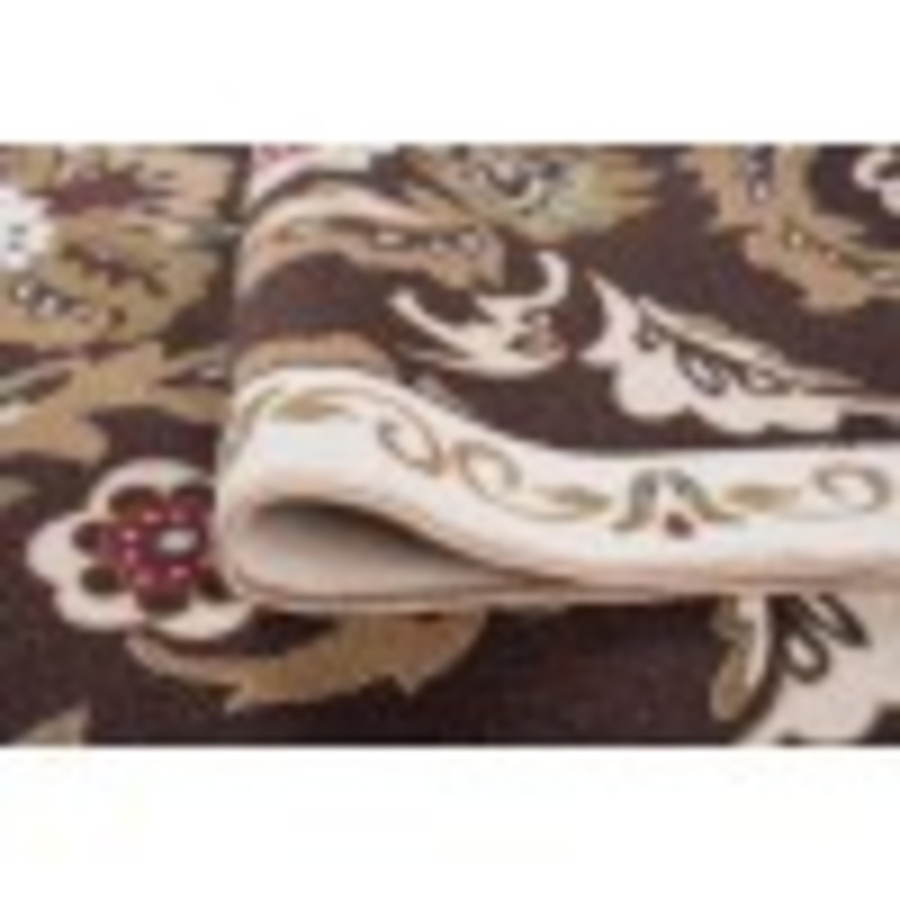 Transitional 5x7 Area Rug (5' x 7') Floral Brown, Beige Living Room Easy to Clean