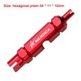 thumbnail image 2 of Herramientas de reparación de llave de extracción de núcleo American/Presta para válvula de bicicleta color rojo, 2 of 6