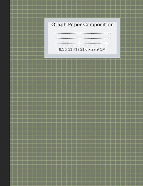 graph paper notebook grid paper for math science students 85 x 11