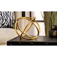 thumbnail image 2 of Giftcraft 84920 5. 9 inch Antiqued Gold Cut-Out Metal Orb Table Decor, Small - Pack of 2, 2 of 2