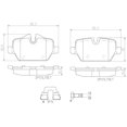 thumbnail image 1 of Brembo Brake Pad P06080 FMSI Number D1554-8764; Low-Metallic; Set Of 4, 1 of 1