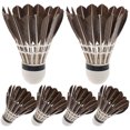 thumbnail image 1 of YSNOOWE 6Pcs Durable Playing Badminton Shuttlecock Birdies Multi for Children, 1 of 8