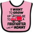 thumbnail image 3 of Inktastic I Want to Grow Up to Be a Firefighter Like My Mommy Boys or Girls Baby Bib, 3 of 4