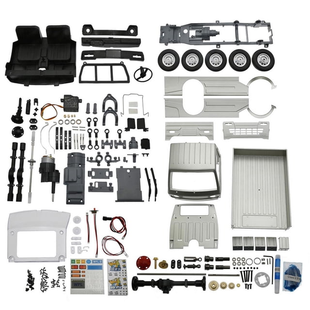 Coche De Control Remoto RC Juguete De Gran Tamaño Sunnimix 1:10 2WD Camión de juguetes Plata