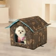 thumbnail image 3 of Usmixi Clearance Winter Outdoor Pet House Padded House Foldable Stray House Sunscreen Weather-proof Heat Insulated Shelter Enclosure for Cats Dogs Rabbits- Portable Water-proof Tent for Feral, 3 of 7