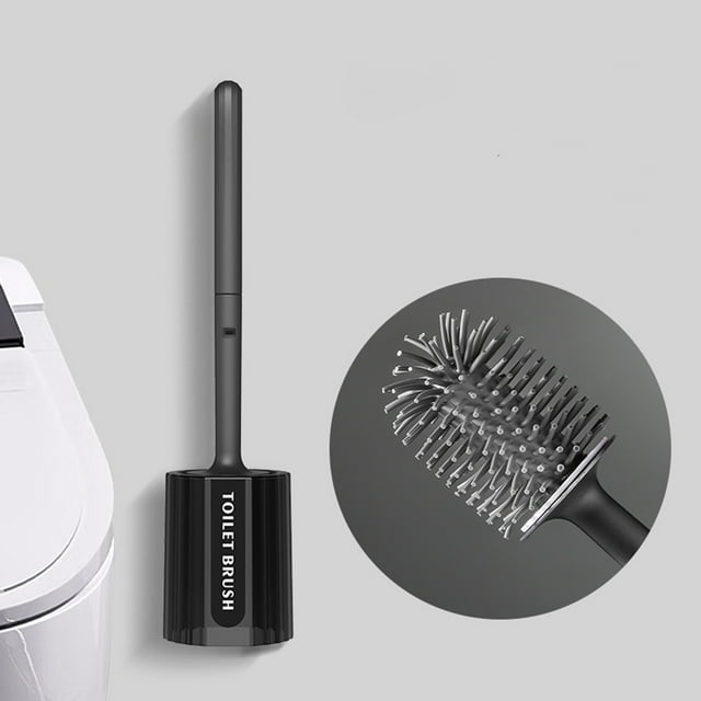 JMYHOAM Toilet Brush With Hard Bristles Bathroom Cleaning Bowl Brush Kit Modern And Compact Toilet Cleaner Brush Long Handle Bristles For Bathroom Bathroom Cleaning Tools