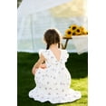 thumbnail image 4 of MAMAMI Kids Baby Girls Summer Boho Dress Sleeveless Floral Ruffle Toddler Girls Beach Sundress, 4 of 8