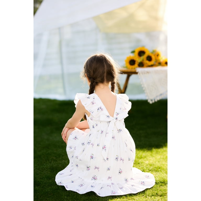 baby girl boho dress Boho First Birthday Outfit Girl