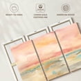 thumbnail image 6 of Elephant Stock Blush Seascape Wall Art - Horizontal Multi Panel Canvas - Living Room Wall Decor - Abstract Multi Panel - Pink And Orange Decor By Cynthia Coulter - 45" x 28", 6 of 8