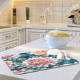 thumbnail image 6 of Kitchen Drying Mat 18x24In Drying Dish Mat Dish Drying Mats Kitchen Countertop Multi-Function Drain Drying Mat Kitchen Table Chrysanthemums, 6 of 8