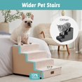 thumbnail image 3 of Escalera para perros COZY KISS de 4 niveles antideslizante beige 45 x 60 x 45 cm, 3 of 8