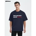 thumbnail image 3 of Whichone Words Cannot Express How Much I Don't Care Mens Novelty Sarcastic Graphics T Shirt With Short Sleeve, 3 of 9