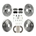 thumbnail image 1 of Transit Auto Front Rear Disc Brake Rotors Semi-Metallic Pads and Drum Kit (7Pc) for Car 2002-2005 Suzuki Aerio K8S-102139, 1 of 11