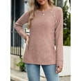 thumbnail image 2 of OALUXE Long Sleeve Shirts for Women Casual Tunic Tops Loose Fit Dressy Lightweight Sweaters, 2 of 7