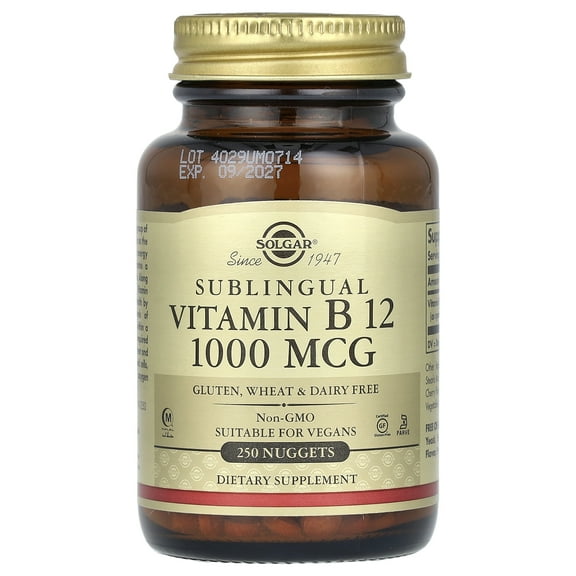 Solgar Vitamin B12 Chewable Sublingual Tablets 1000 Mcg
