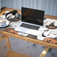 thumbnail image 3 of Long Mouse Pads for Desk,Halloween Ghosts Pumpkins and Witch Hats Desk Mats on Top Of Desks, Desk Mouse Pad Extra Large with 3mm Non-Slip Base and Stitched Edge for Gaming,Office,Work,Home 35.4x15.7in, 3 of 5