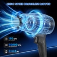 thumbnail image 4 of Leaf Blower Cordless, 21V Handheld Blower with 2 Batteries, Lightweight Leaf Blower with Variable Speed Control for Lawn, Yard, Patio, Garage & Car Cleaning, 4 of 7