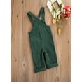 thumbnail image 5 of Gureui Toddler Baby Boy Girl Corduroy Overalls Solid Color Suspender Bib Pants Trousers Casual One Piece Strap Jumpsuit with Pockets, 5 of 10