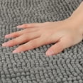 thumbnail image 3 of NOMADIC NOOK 2 Pcs Solid Bathroom Rug, Soft Plush Bath Mat Grey 20" x 32", 3 of 6