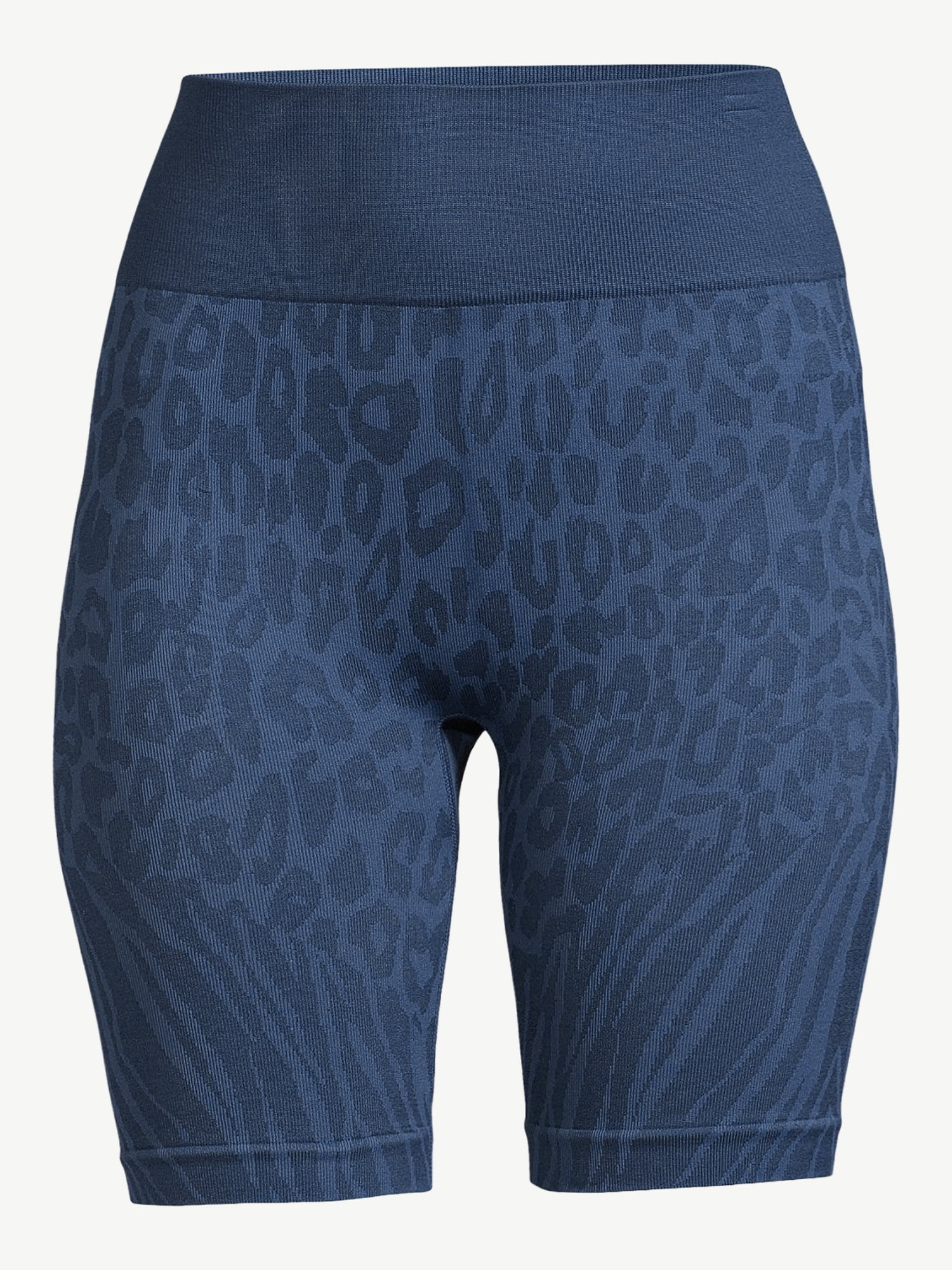 Sofia Active by Sofia Vergara Women's Seamless High Waisted Animal Print Bike Shorts