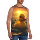 thumbnail image 2 of Balery Cartoon Swimming Yellow Duck Camisetas sin mangas para hombre, absorbe la humedad y protege contra el mal olor.-X-Large, 2 of 7