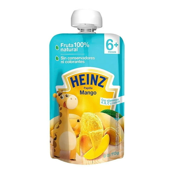 Papilla Heinz etapa 2 sabor mango pouch 113 g