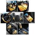 thumbnail image 2 of Renewold Hawaiian Beach Palm Tree Gold Blue Car Seat Covers Set for Men Women Breathable Soft Seat Protector with Steering Wheel Cover and Seat Belt Pad Armrest Pad Handbrake Cover Gear Shift Covers, 2 of 7