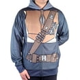 thumbnail image 4 of STAR WARS The Mandalorian Mando Sublimated Costume zip up Hoodie w/ Mask for Youth Kids - Medium, 4 of 6