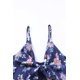 thumbnail image 3 of ABPHQTO Vestido largo de mujer con nudo en el busto y estampado floral azul con abertura, 3 of 5