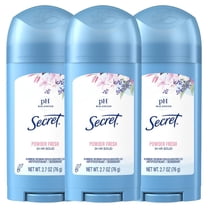 Secret Wide Solid Antiperspirant and Deodorant, Powder Fresh, 2.7 oz, 3 pack
