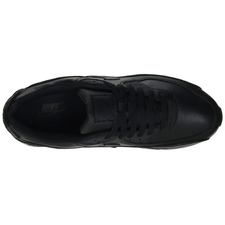 loto Prosperar fumar Men's Nike Air Max 90 LTR "Leather Triple Black" Black/Black-Black (CZ5594  001) - 10.5 - Walmart.com