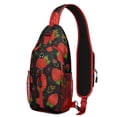thumbnail image 1 of Sac à Bandoulière Mignon pour Amateur de Fraises, Sac de Jour Bandoulière à Imprimé de Petits Fruits Rouges avec Motif de Fleurs Sucrées, Fruitées et Fraîches, 1 of 6