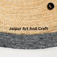 thumbnail image 2 of Jaipur Art And Craft Handmade Oval Shape Jute Area Rug with Black Border Design for Bedroom Rug Size - (7x9 Sq Feet), (84x108 Inches), (210x270 CM), 2 of 6