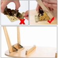 thumbnail image 5 of 2024 Hinged Table Legs 2 Pieces Bed Leg Extension Table Self-locking Hinge Folding Bracket Hinge Folding Work Table With Extended Folding Legs, 5 of 5