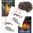 thumbnail image 2 of 10 LBS Fire Glass 3/4Inch Round Fireplace Glass Rocks for Fire Pit Rich Amber, 2 of 8