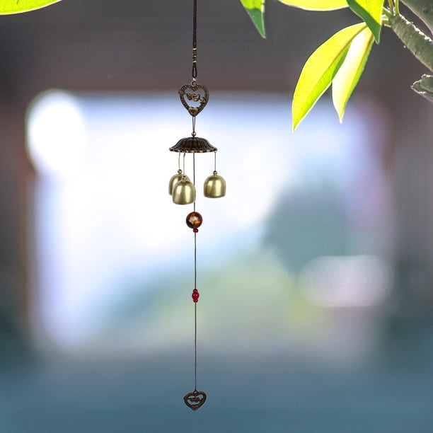 Música Música de viento Chime, Metal Wind Bell Colgando Chimes de Viento, Chimes de Viento, 21.65 x 1.97 Pulgadas de Corazón para el Patio Al Aire Libre Ornamento para El Viento Chimes