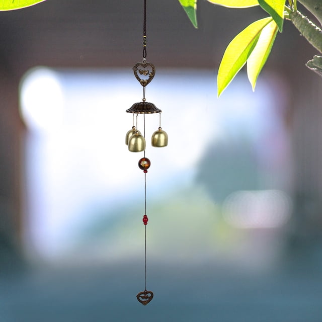 Música Música de viento Chime, Metal Wind Bell Colgando Chimes de Viento, Chimes de Viento, 21.65 x 1.97 Pulgadas de Corazón para el Patio Al Aire Libre Ornamento para El Viento Chimes
