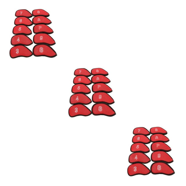 Greeniant 10Pcs/Pack Meshy Golf Iron Covers Set Irons Headcover Waterproof Most Fit Type1 NO1