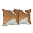 thumbnail image 6 of Ambesonne Modern Throw Pillow Cover 2 Pack, Geometric Long Tunnel, 18", Orange Grey, 6 of 6