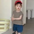 thumbnail image 2 of Bmisegm Toddler Boys Girls Sleeveless Summer Casual Tops Beach Holiday Shirts Vest 2-3 Years 90, 2 of 3