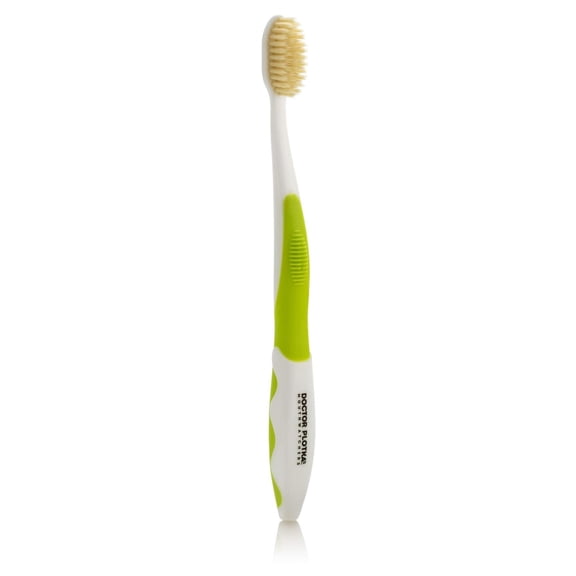 MOUTHWATCHERS Soft Flossing Manual Toothbrush for Adults, Green, Ultra Clean, Good for Sensitive Teeth and Gums, by Dr. Plotka's
