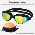 thumbnail image 4 of Swimming Glasses Ergonomic Design Professional Anti Fog No Leaking UV Protection Wide View Swim Goggles for Women Men, 4 of 7