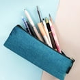 thumbnail image 5 of 3D Triangle Pattern Canvas Pen Organizer Large Capacity Storage Case for Writing Tools & Office Supplies, 5 of 7