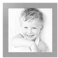 thumbnail image 2 of ArtToFrames 28" x 28" Steel Ripple Brushed Picture Frame, 28x28 inch Silver Wood Poster Frame (WOM-5269),  Pack, 2 of 7