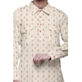 thumbnail image 4 of Atasi Mens Rayon Pathani Kurta Solid Salwar Set Printed Punjabi Kurta For Men, 4 of 5