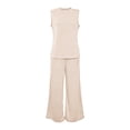 thumbnail image 6 of BUIGTTKLOP 2 Piece Lounge Sets for Women Sleeveless Tank Tops Wide Leg Pants Summer Outfit 2026 Casual Matching Track Sweat Suits, 6 of 6