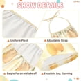 thumbnail image 6 of Girls' Jumpsuits Rompers Summer Casual Sleeveless Rompers With Pockets Spaghetti Strap Romper Light Brown Capybara 2T, 6 of 7