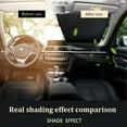 thumbnail image 3 of serony Voiture avant Pare-Brise Pare-Soleil Rétractable en Alliage d'Aluminium Fenêtre Couvercle Ventouse Véhicule Intérieur Rideau Protecteur de Visière 65cm, 3 of 8
