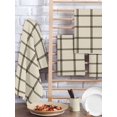 thumbnail image 2 of Linen Buffalo Check Kitchen Dish Towels for Drying Dishes Set of 4, Retro Black Lines Grid Pattern Waffle Weave Microfiber Hand Tea Bathroom Towels Quick Dry & Absorbent Towel 15.7x23.6, 2 of 7